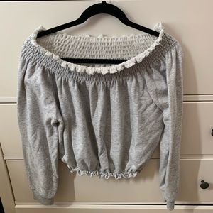 off the shoulder sweater